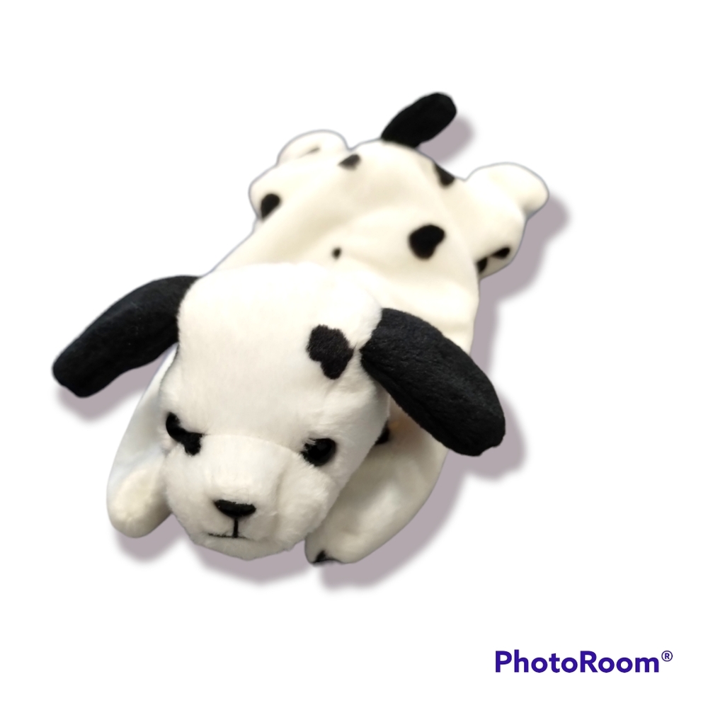 ✓Ty Beanie Babies puppy - Dotty Dalmatian Puppy Dog Plush Beanbag